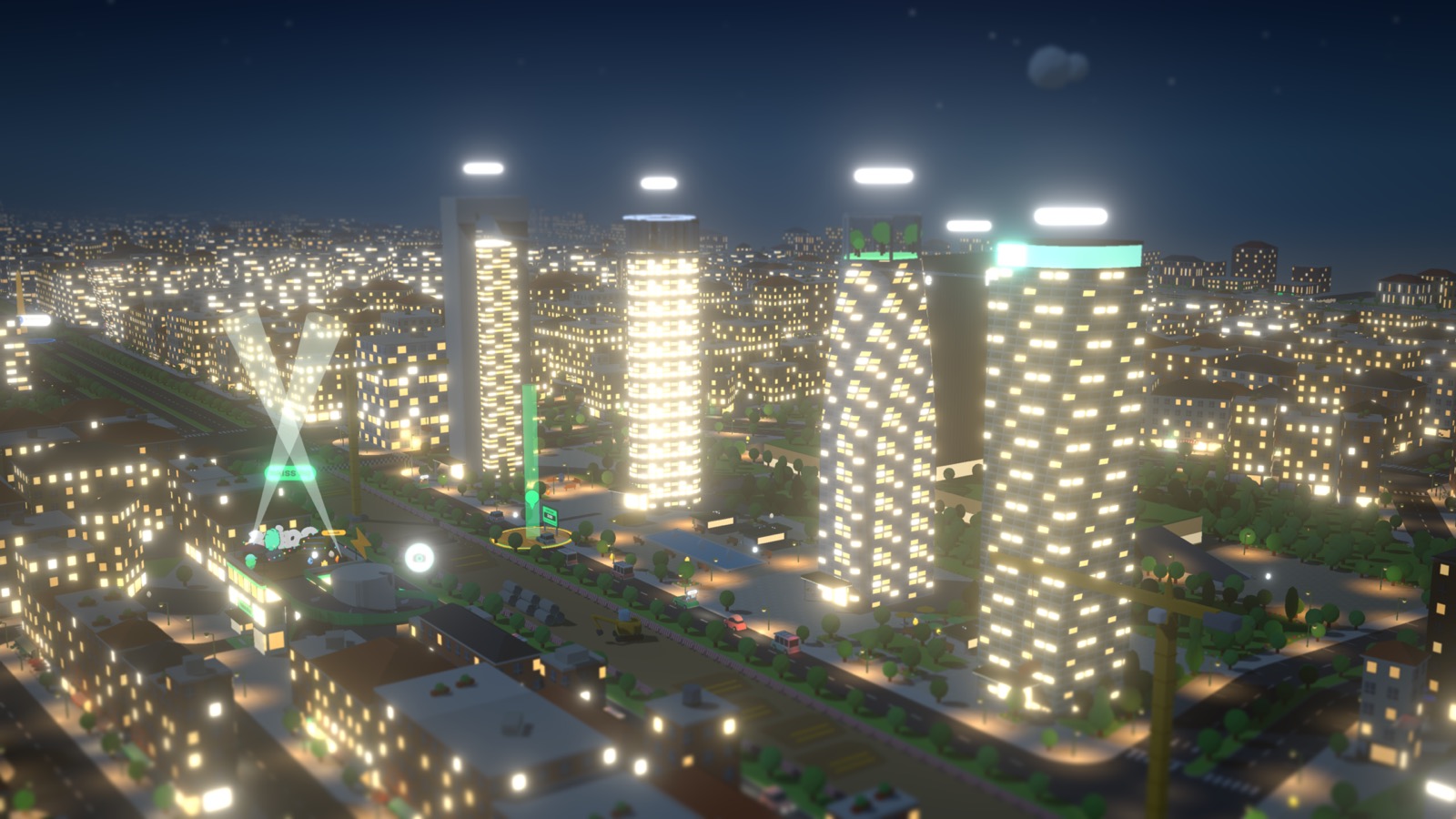naiss world: cuatro torres by night